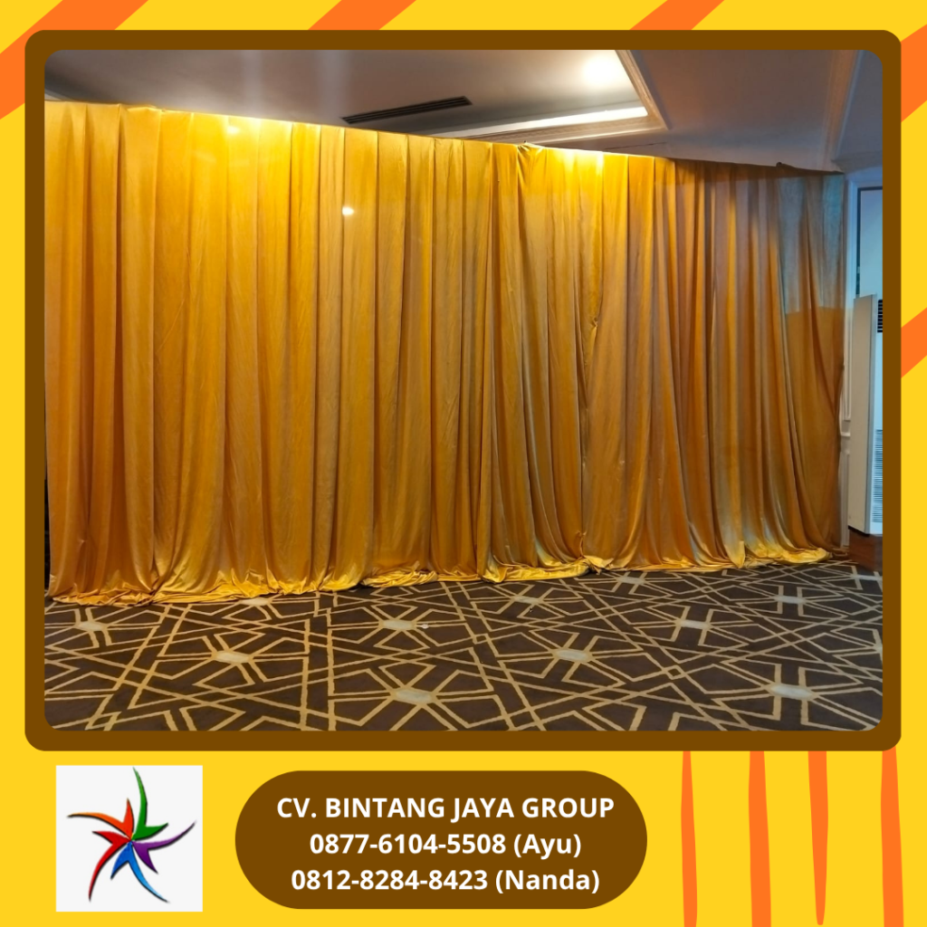 Sewa Tirai Filamin Gold Jakarta