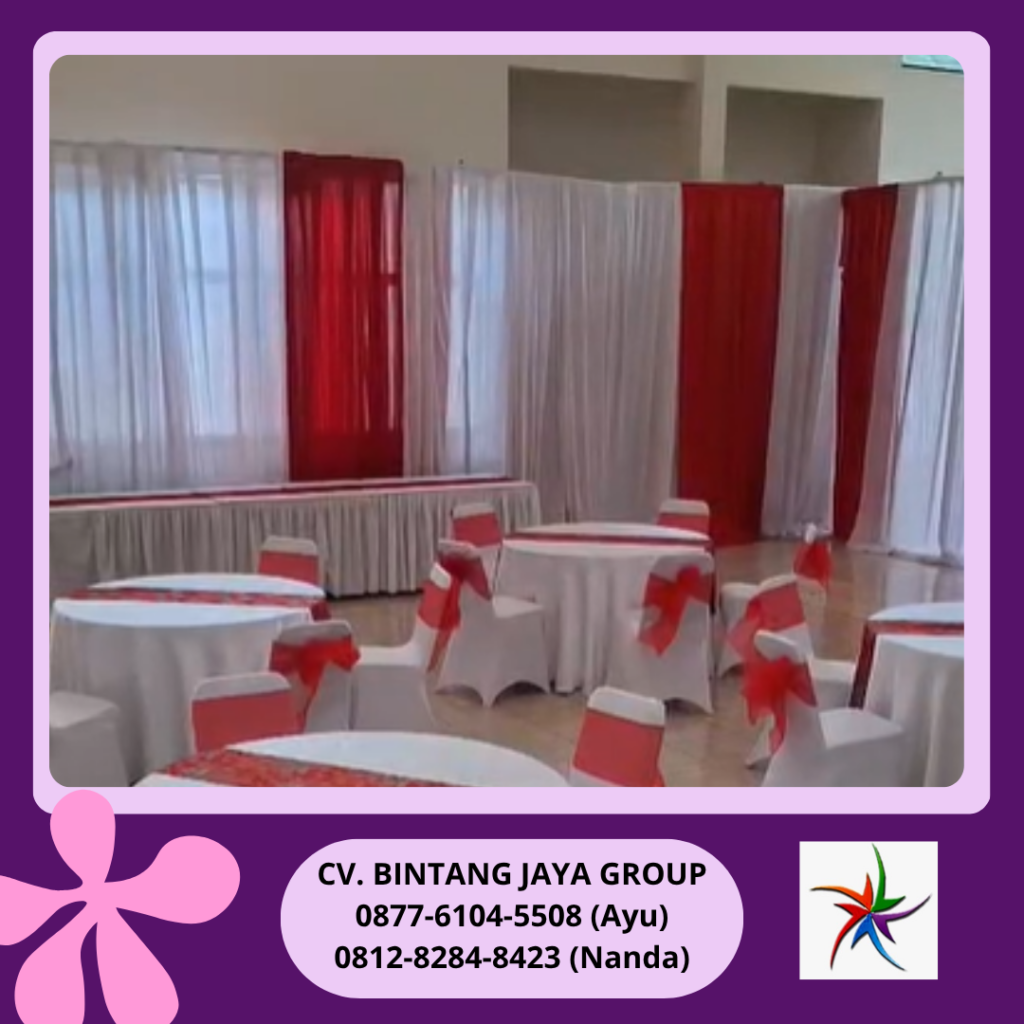 Sewa Tirai Merah Putih Tangerang Selatan