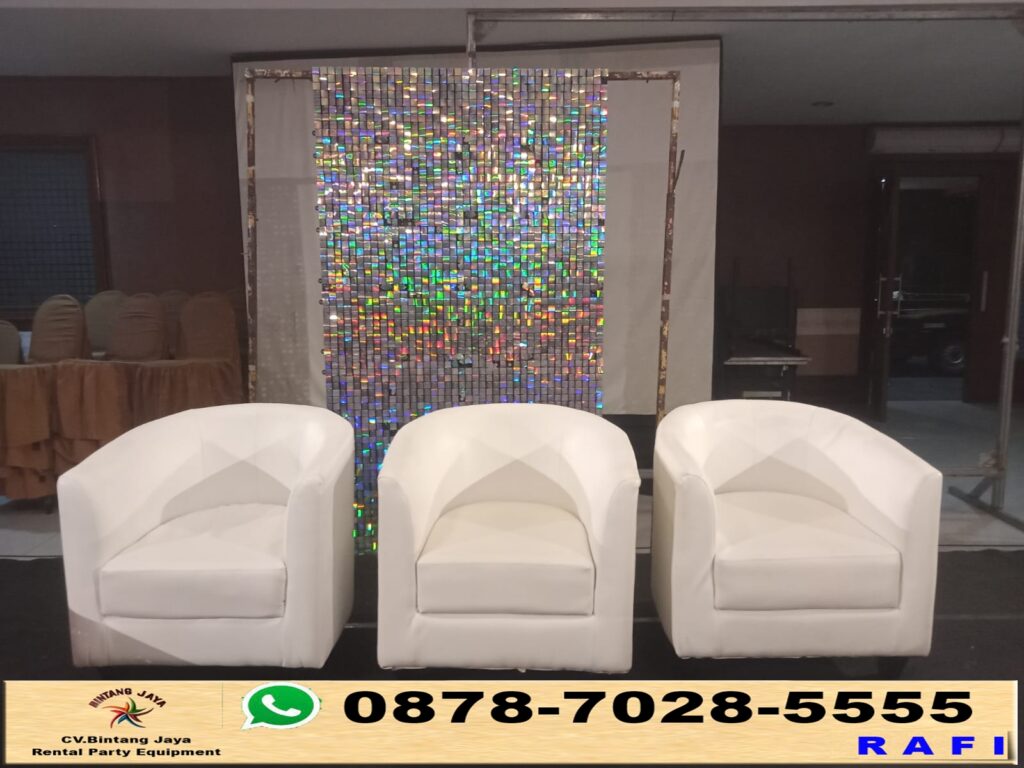 Pusat Sewa Sofa Putih Model Oval Jakarta