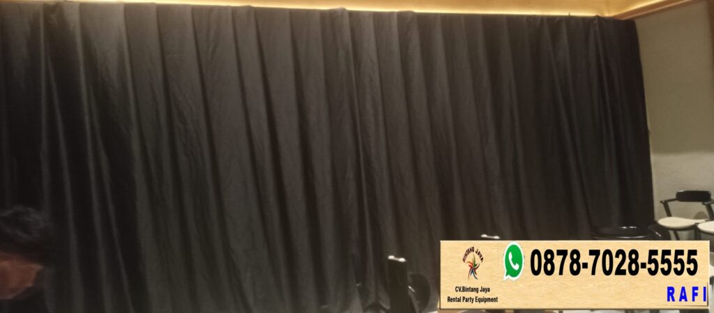 Rental Black Curtain Jakarta