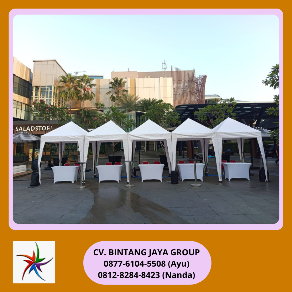 Rental Tenda Bazar Putih Jakarta