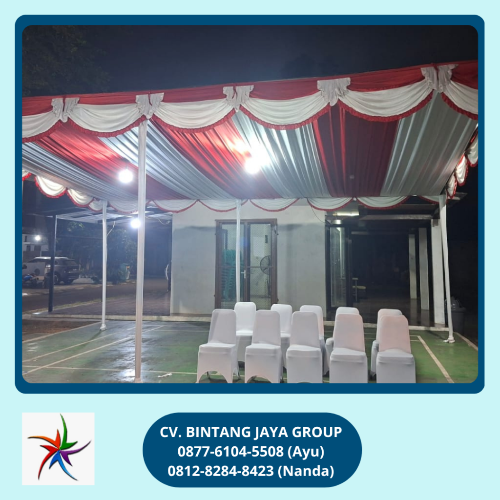 Rental Tenda Dekorasi Merah Putih Event Metland Tambun Bekasi