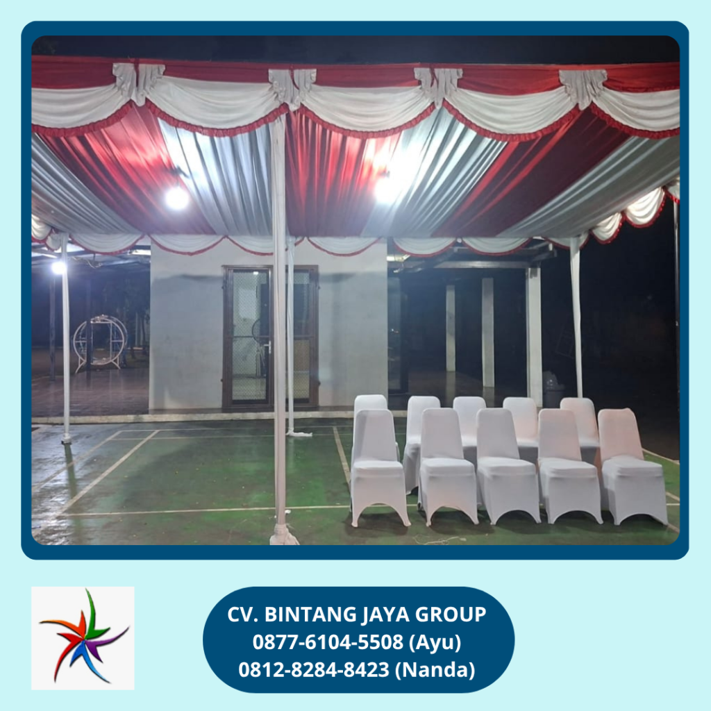Rental Tenda Dekorasi Merah Putih Event Metland Tambun Bekasi