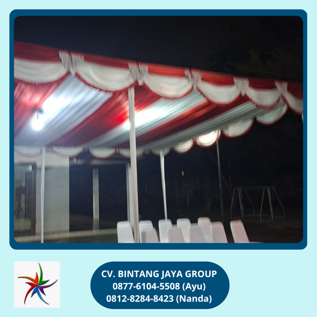 Rental Tenda Dekorasi Merah Putih Event Metland Tambun Bekasi