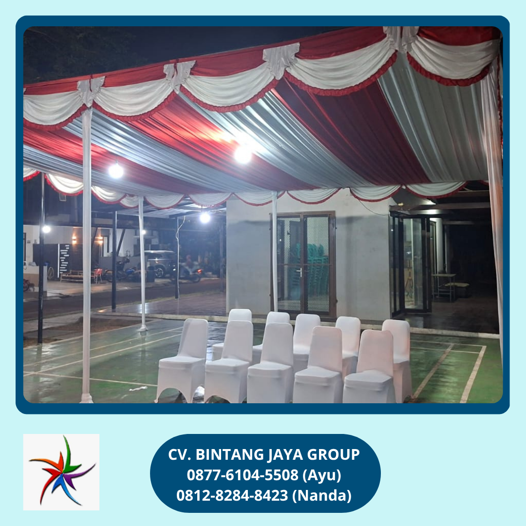 Rental Tenda Dekorasi Merah Putih Event Metland Tambun Bekasi