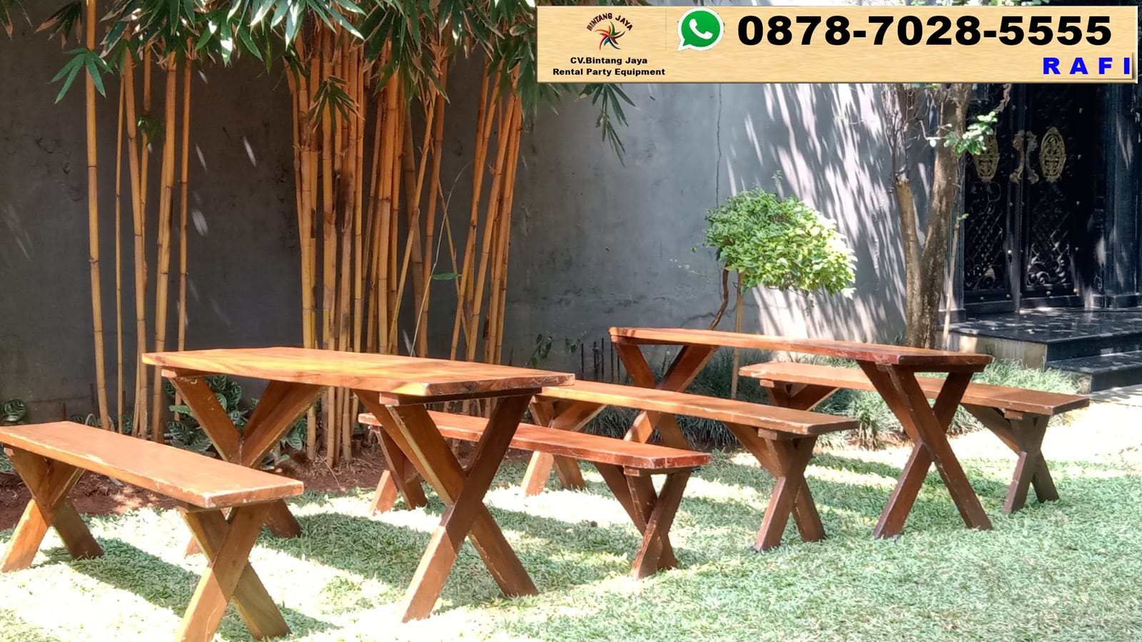 Sewa Meja Dan Kursi Taman Event Meruya Jakarta Barat