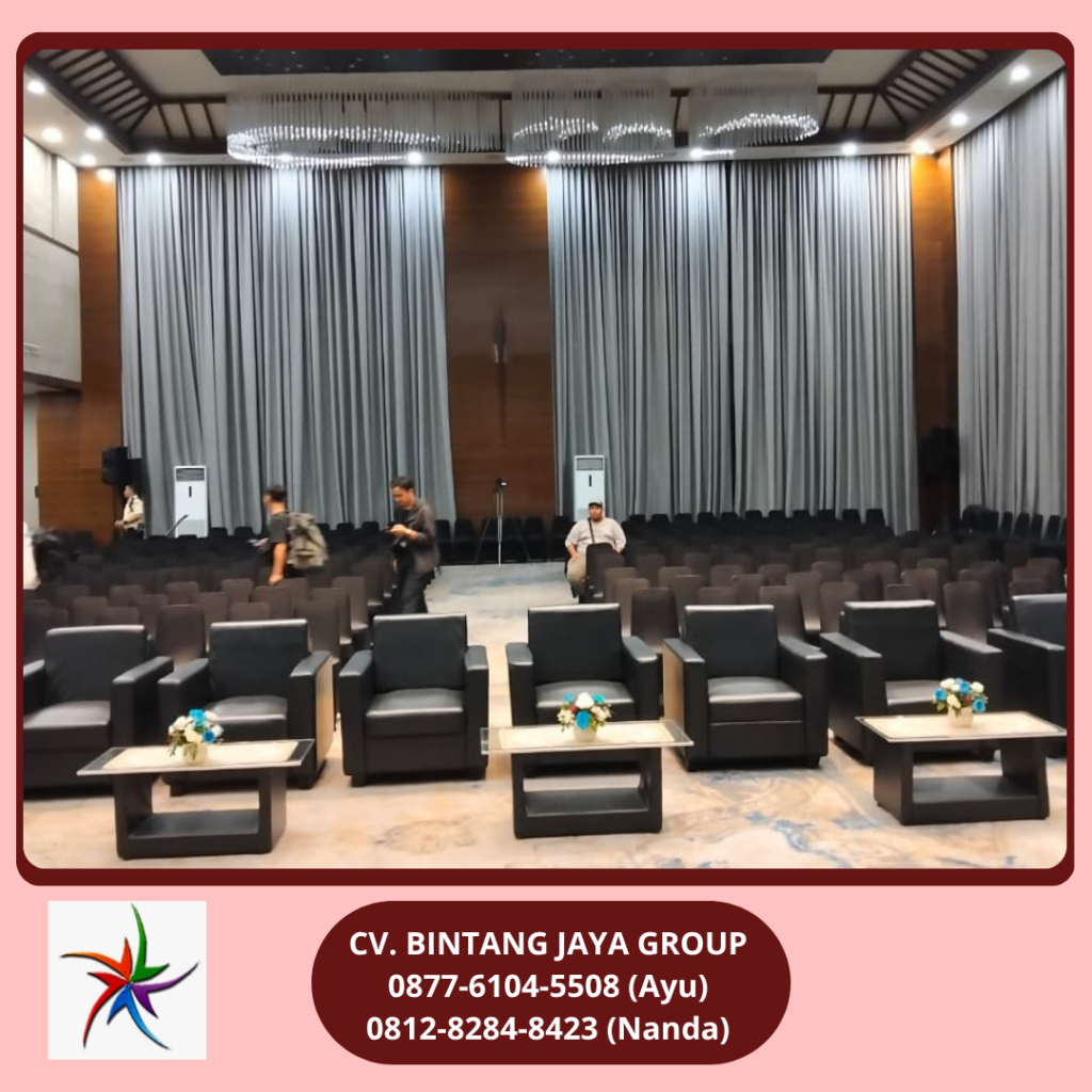Sewa Sofa Hitam Kotak,Meja VIP Hitam,Meja IBM Jakarta