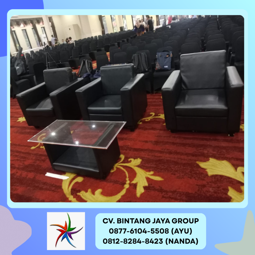 Sewa Sofa Kotak Warna Hitam Dan Putih Single Bekasi