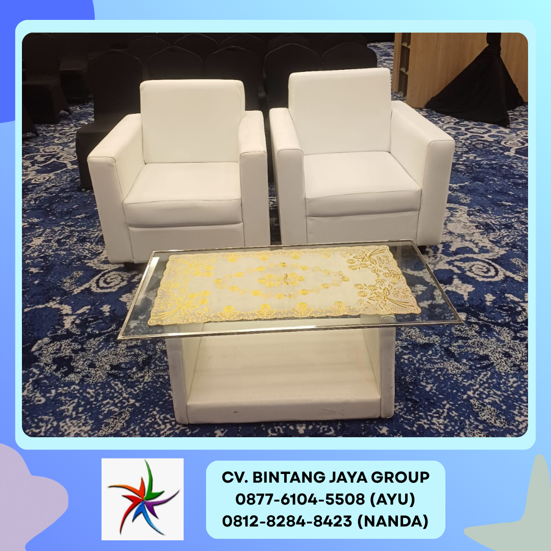 Sewa Sofa Kotak Warna Hitam Dan Putih Single Bekasi