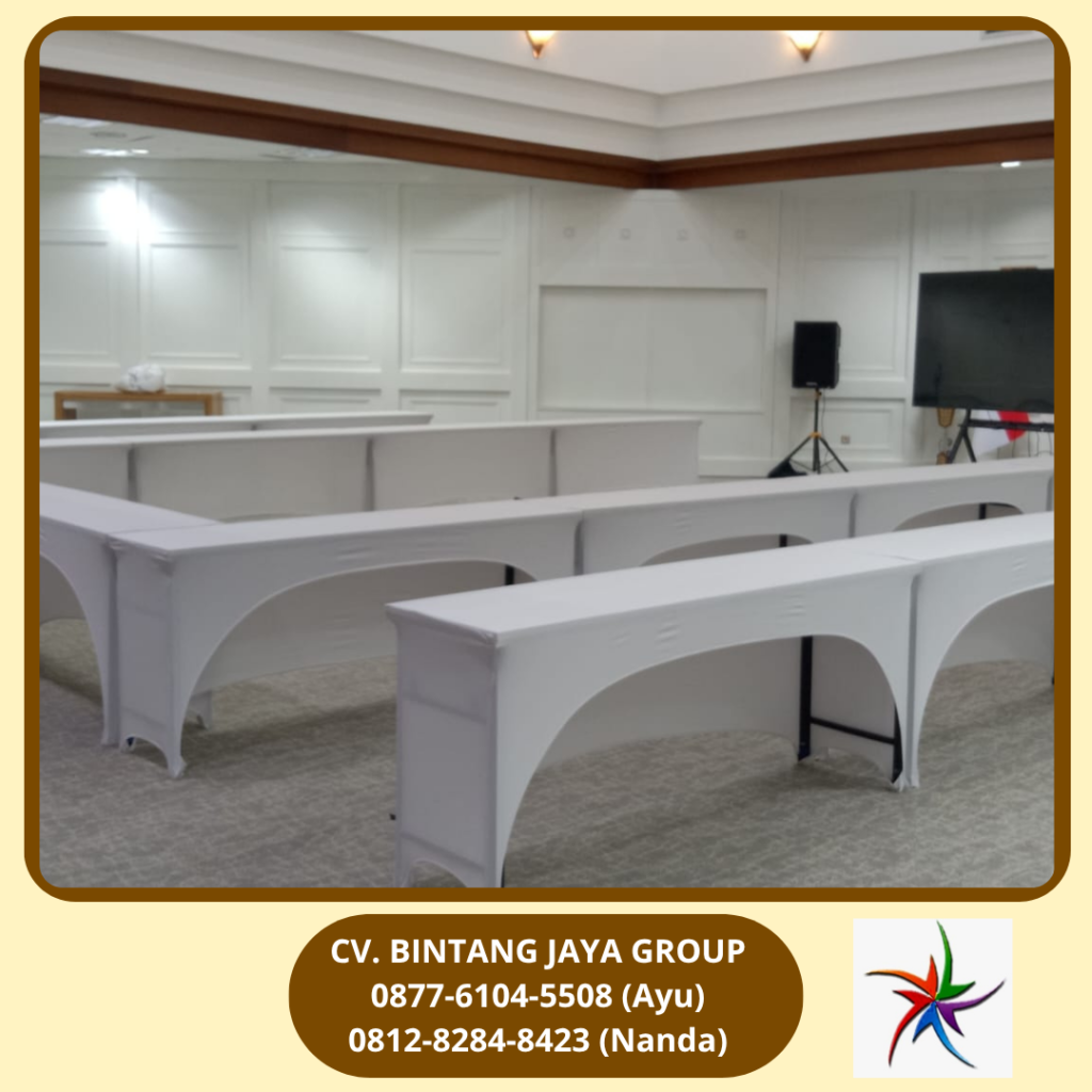 Rental Ibm Table, Meja Persegi Panjang Ukuran 45x180 cm Jakarta