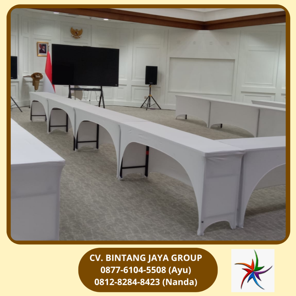 Rental Ibm Table, Meja Persegi Panjang Ukuran 45x180 cm Jakarta