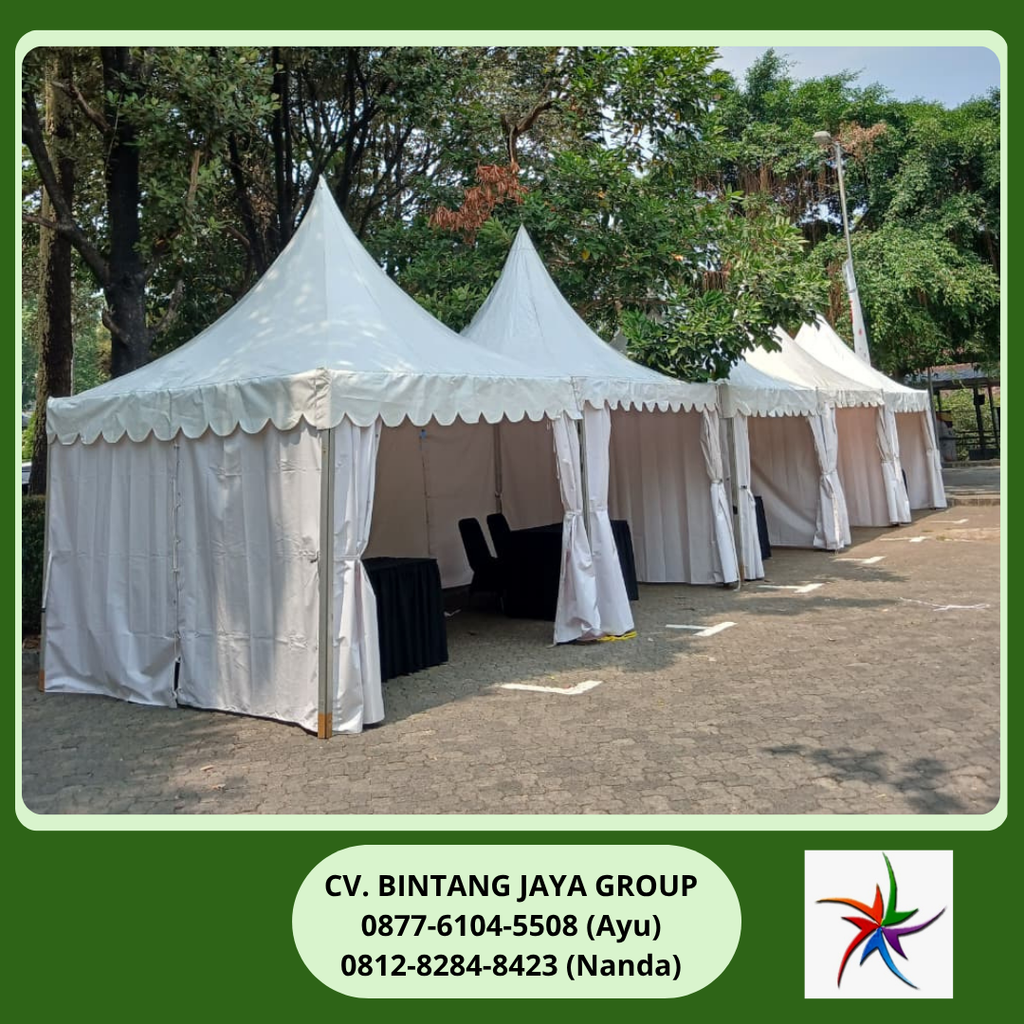 Rental Tenda Kerucut,Kursi Meja Taman Jakarta 0877-6104-5508