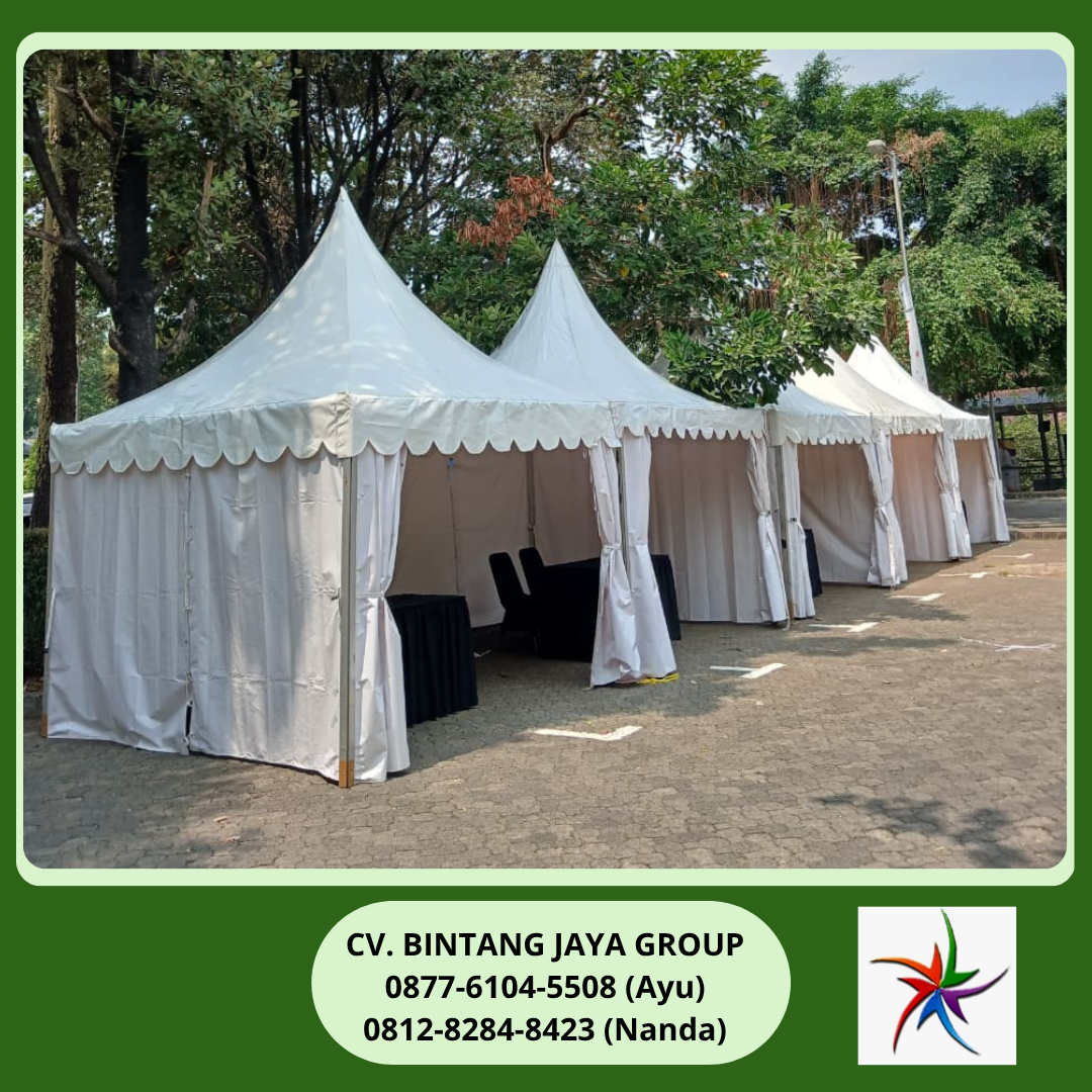Rental Tenda Kerucut,Kursi Meja Taman Jakarta 0877-6104-5508