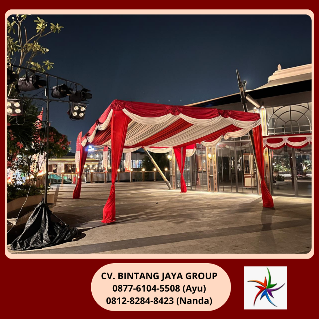Rental Tenda Putih,Merah Batavia PIK 0812-8284-8423