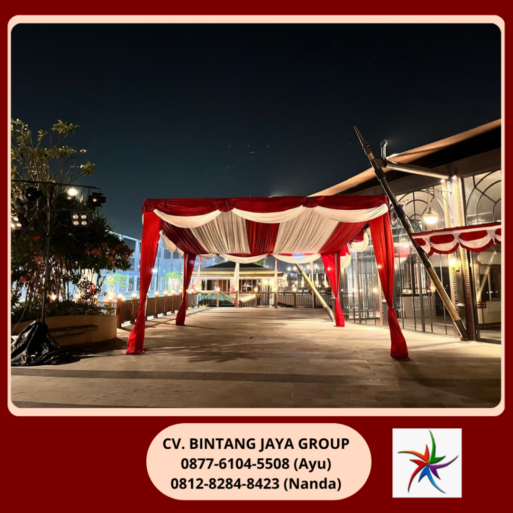Rental Tenda Putih,Merah Batavia PIK 0812-8284-8423