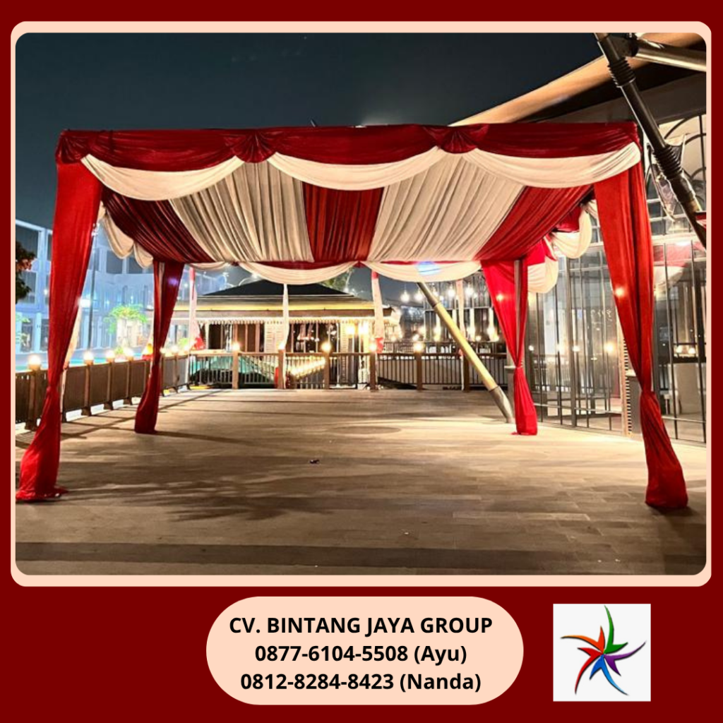 Rental Tenda Putih,Merah Batavia PIK 0812-8284-8423