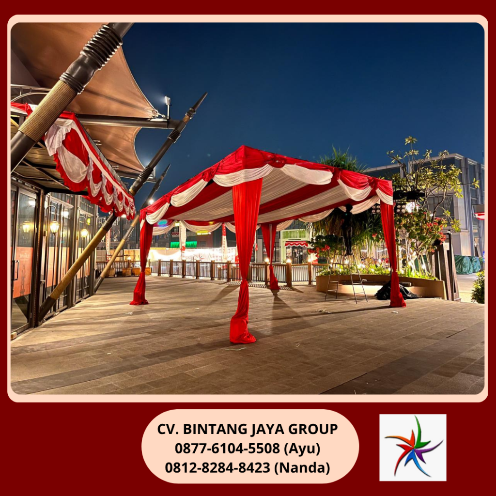 Rental Tenda Putih,Merah Batavia PIK 0812-8284-8423