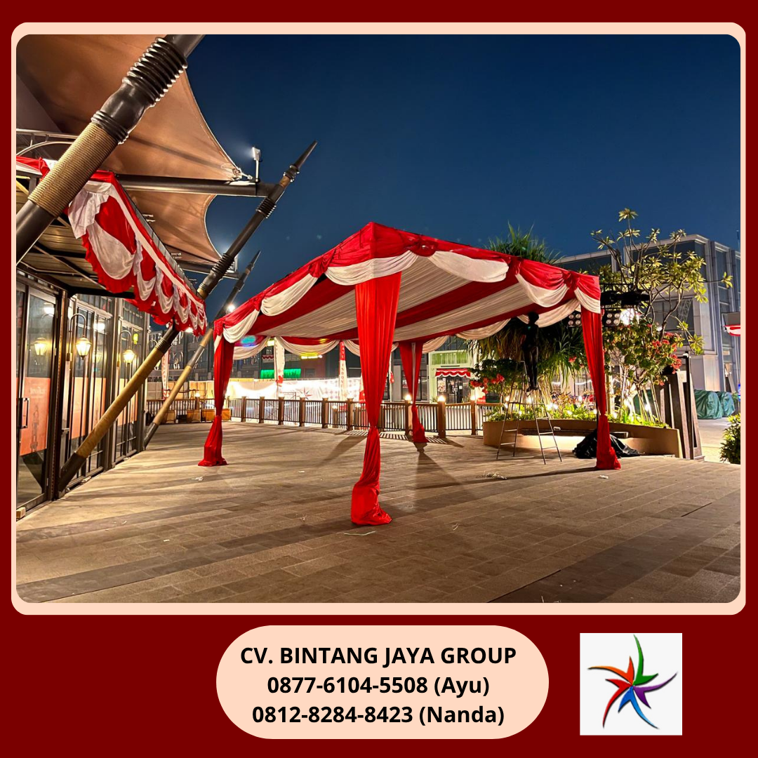 Rental Tenda Putih,Merah Batavia PIK 0812-8284-8423