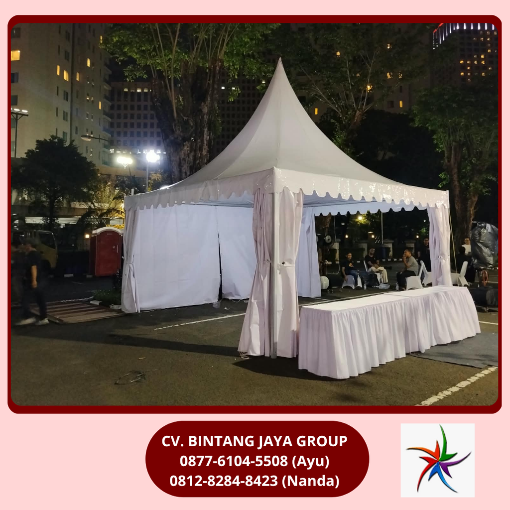 Rental Tenda Sarnafil Putih Event Senayan Jakarta Pusat 0877-6104-5508