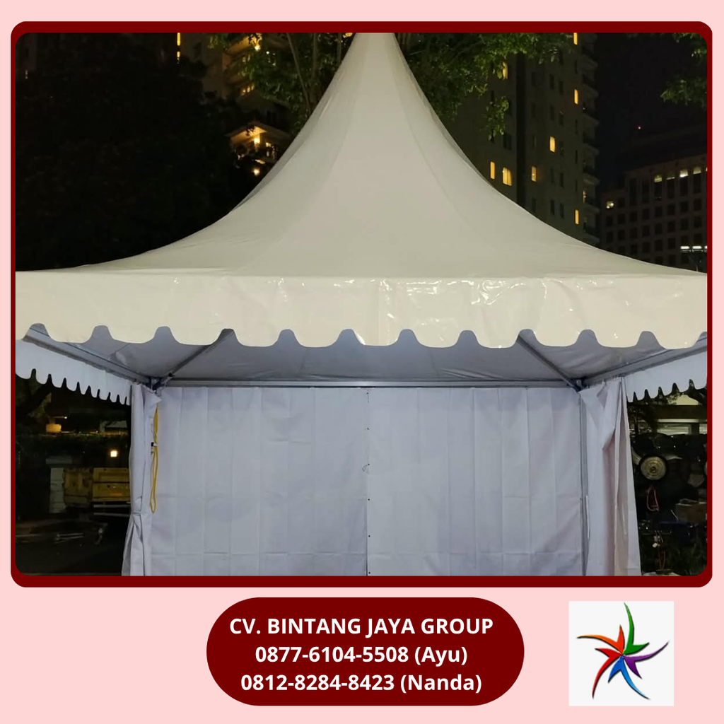 Rental Tenda Sarnafil Putih Event Senayan Jakarta Pusat 0877-6104-5508