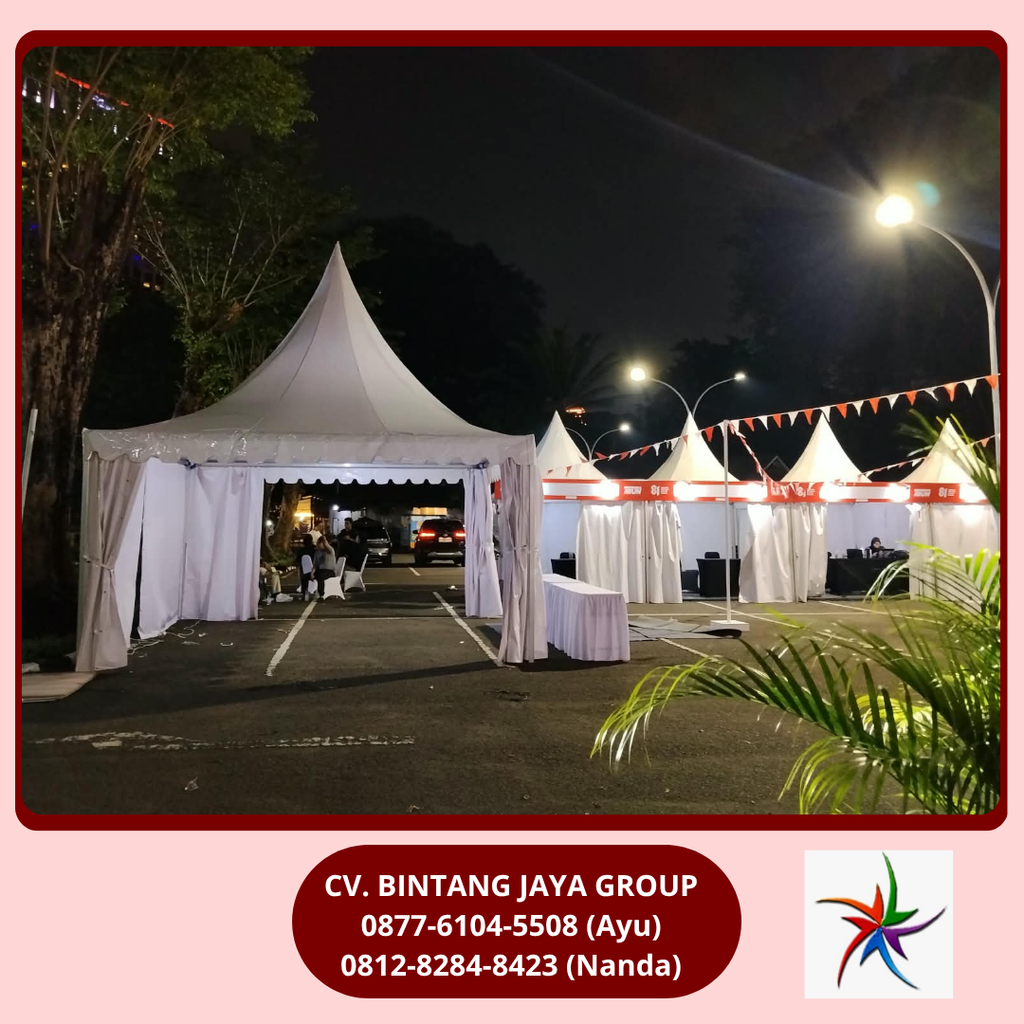 Rental Tenda Sarnafil Putih Event Senayan Jakarta Pusat 0877-6104-5508