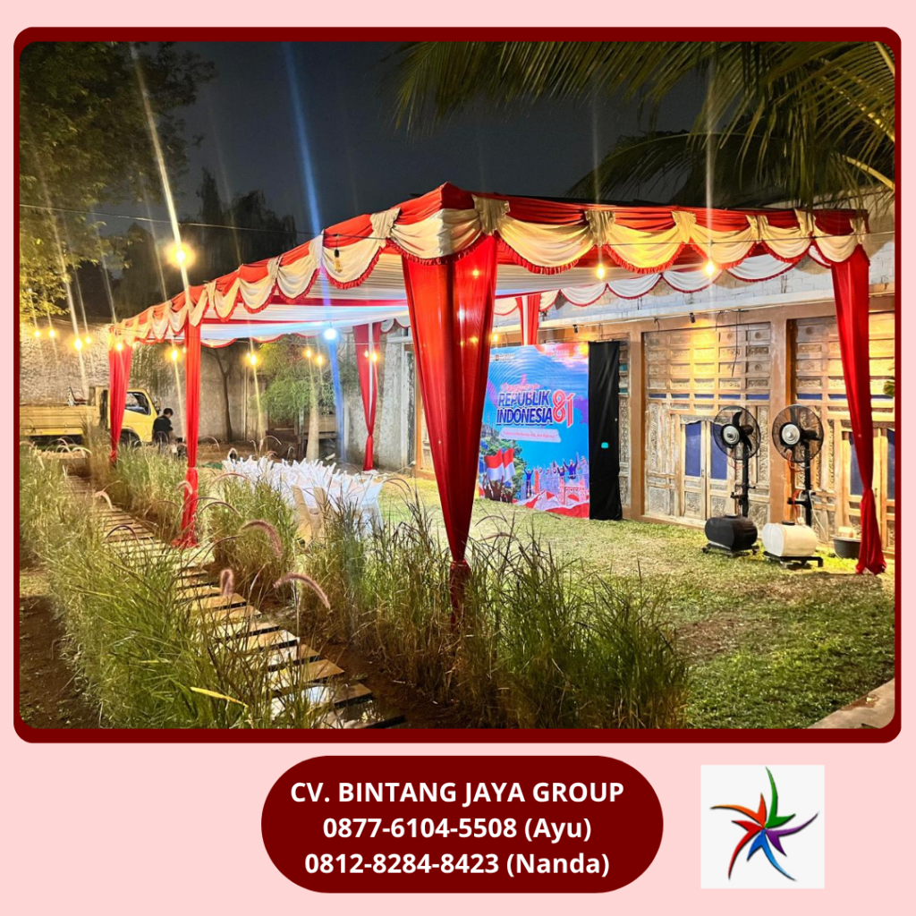 Rental Tenda Serut, Misty Cool,Backdrop,Meja Bulat,Kursi Jakarta