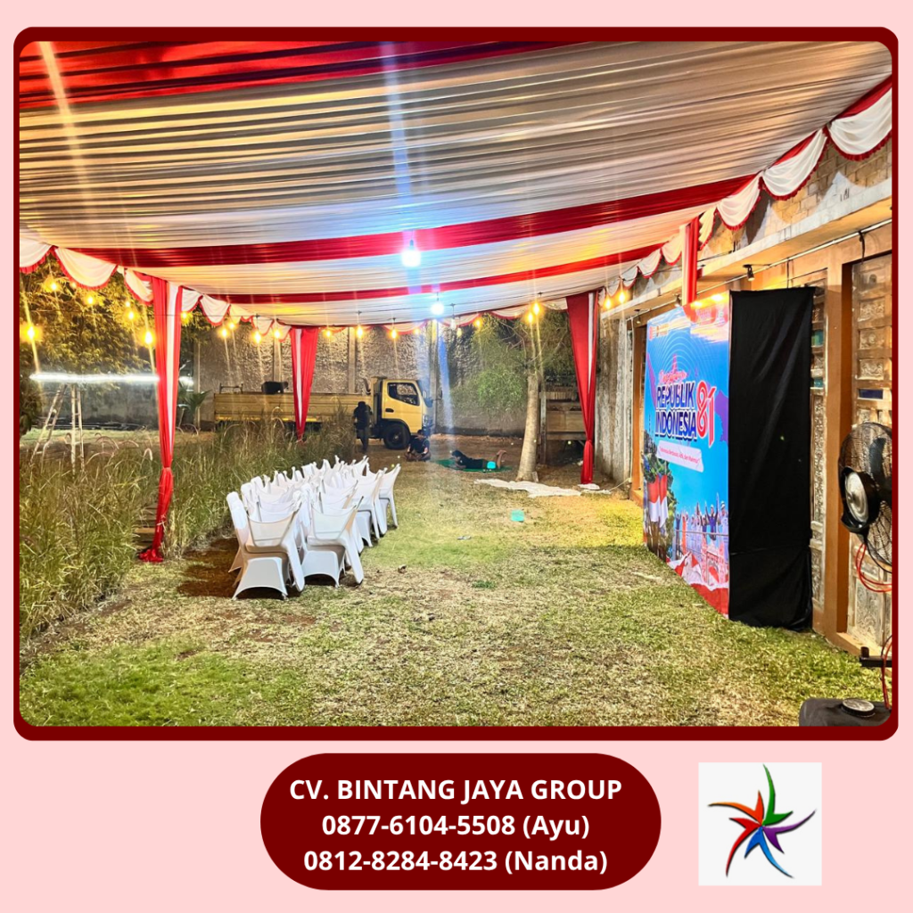Rental Tenda Serut, Misty Cool,Backdrop,Meja Bulat,Kursi Jakarta