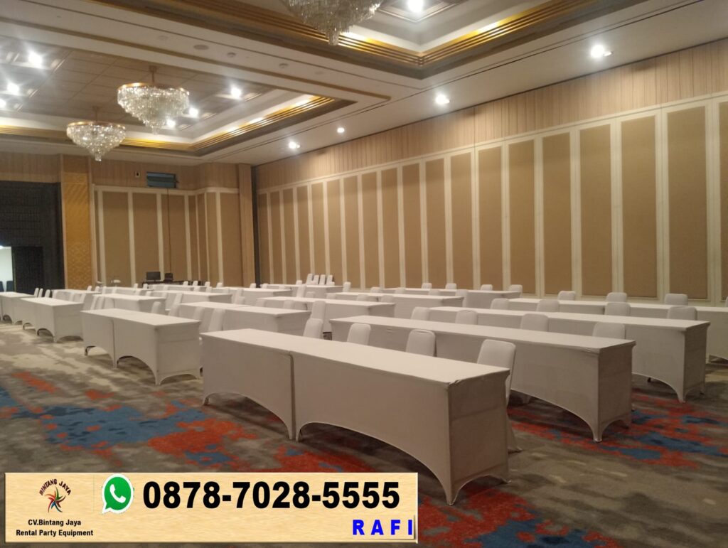 Sewa Kursi Futura Plus Meja Ibm Cover Putih Event Wisma Danantara