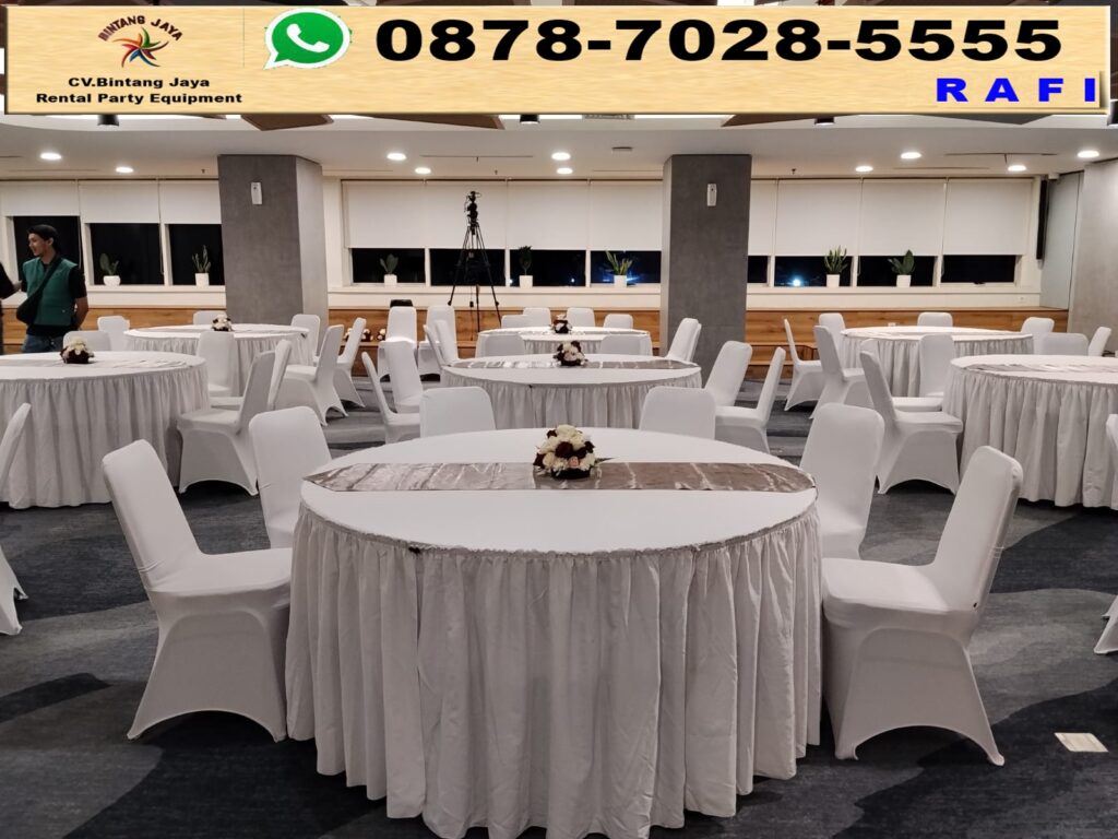 Sewa Kursi Susun Set Round Table Depok