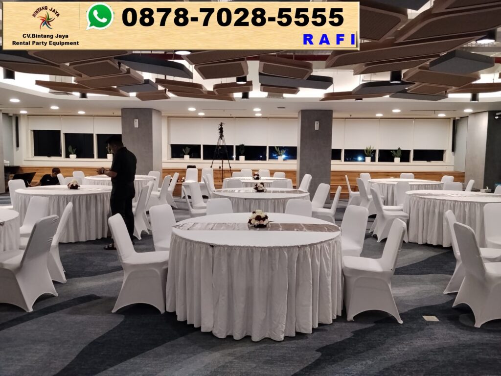 Sewa Kursi Susun Set Round Table Depok
