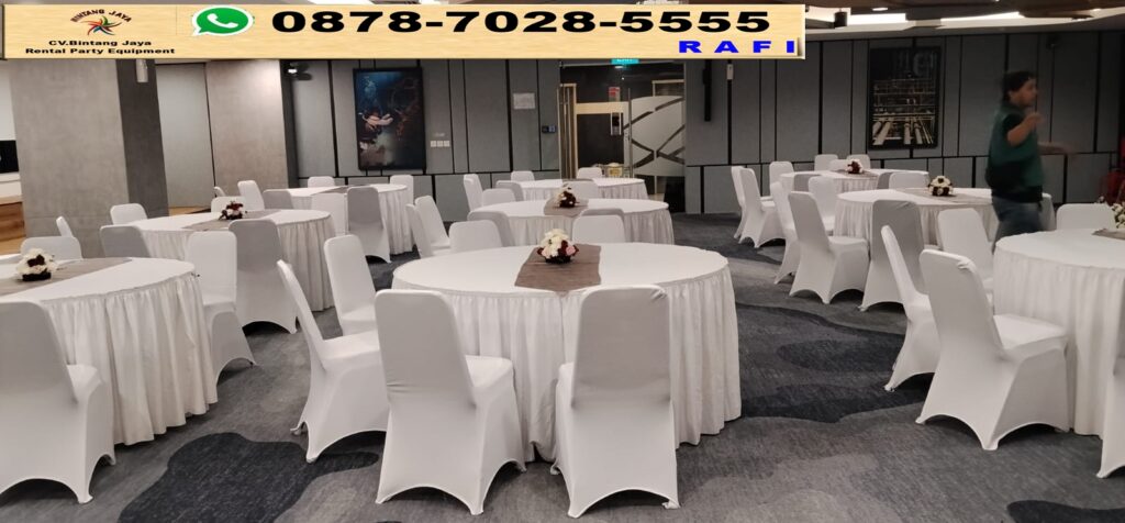 Sewa Kursi Susun Set Round Table Depok
