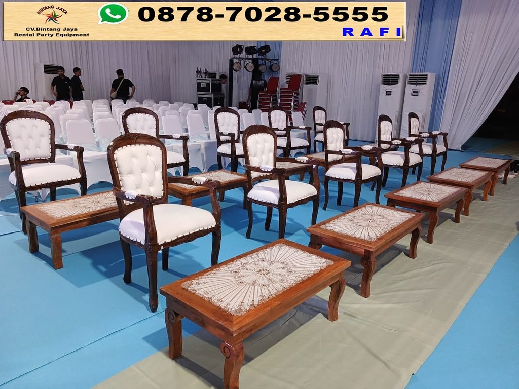 Sewa Kursi Vip Kayu Dan Meja Vip Kayu Event Di Manggarai