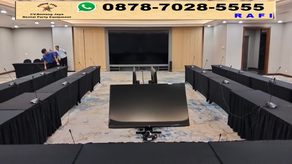 Sewa Meja Ibm 180x45cm Taplak Hitam Ketat Bogor