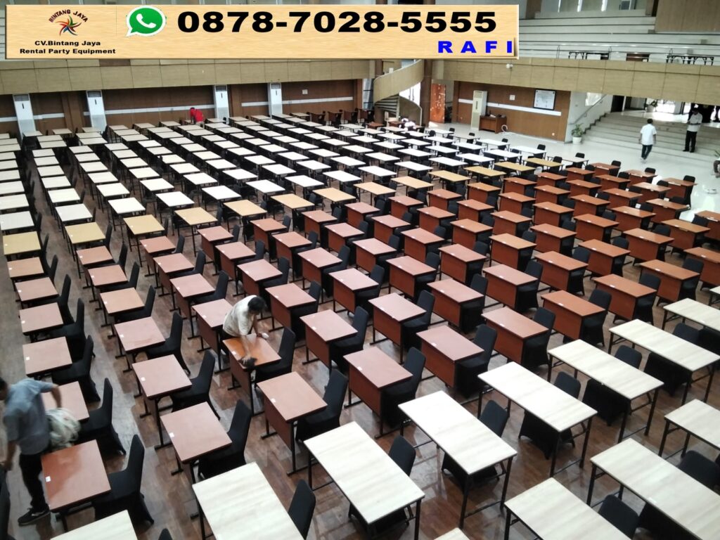 Sewa Meja Test Dan Meja HPL Set Kursi Futura Event PKN Stan Jakarta