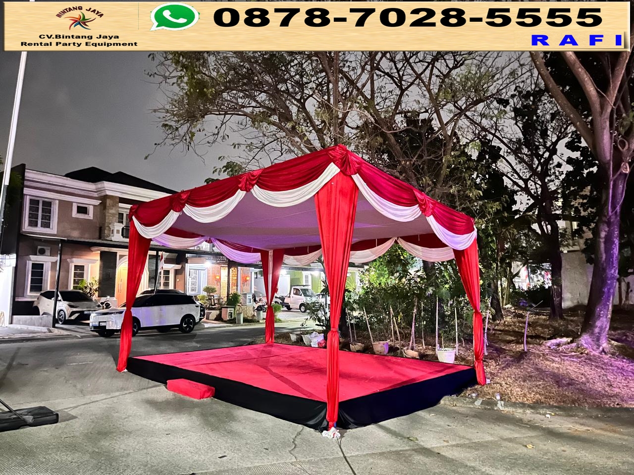 Sewa Tenda Panggung Merah Putih Jakarta 0878-7028-5555