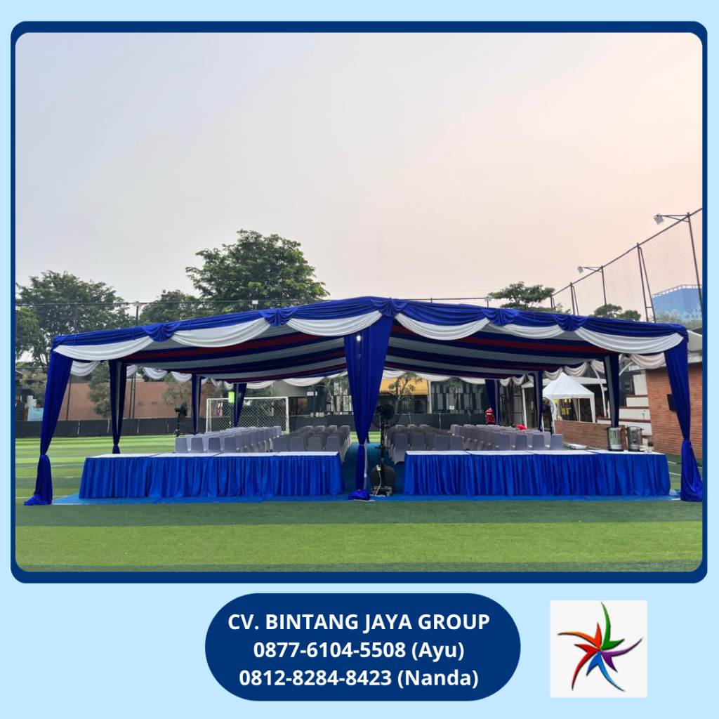 Sewa Tenda Serut Biru,Putih,Merah Jakarta
