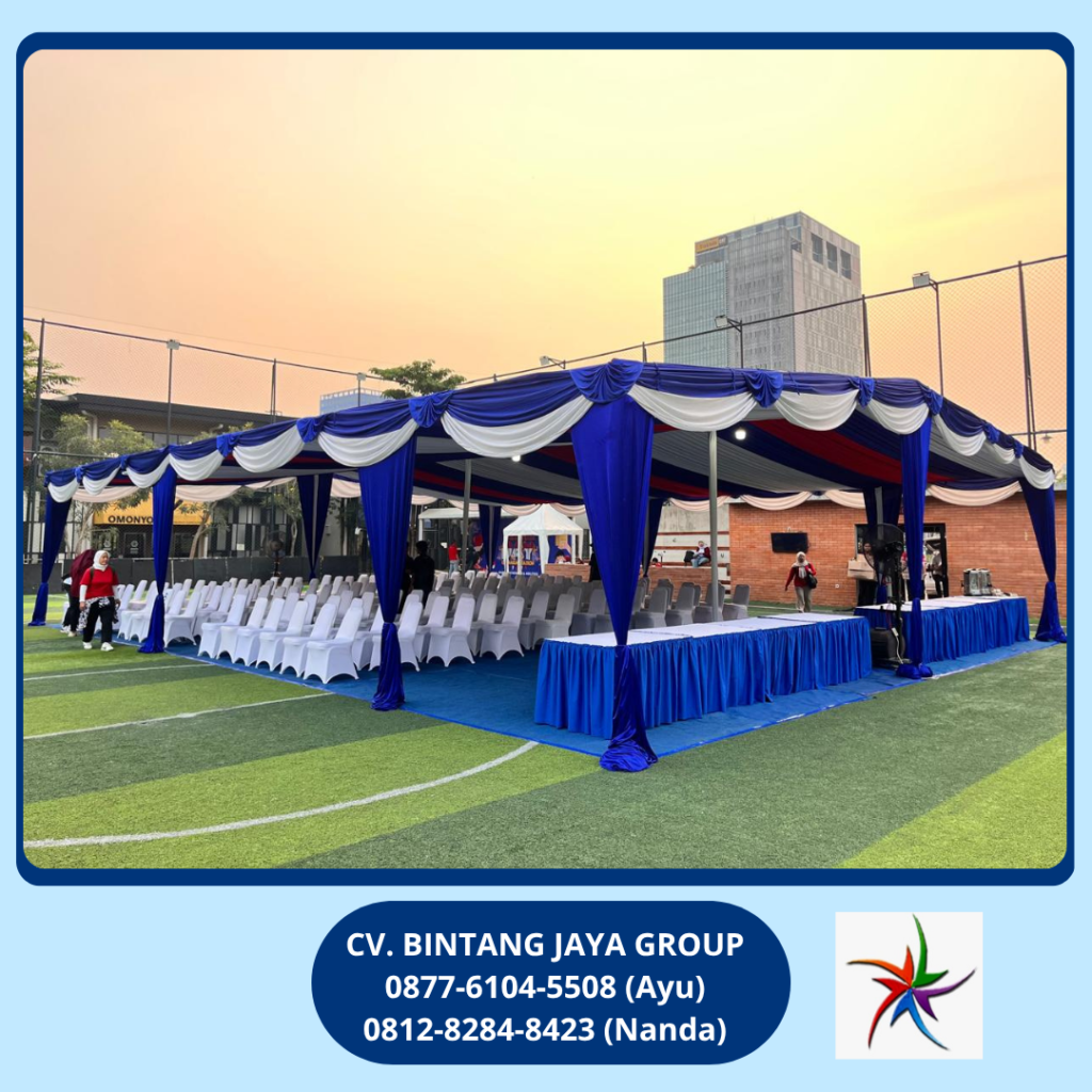 Sewa Tenda Serut Biru,Putih,Merah Jakarta