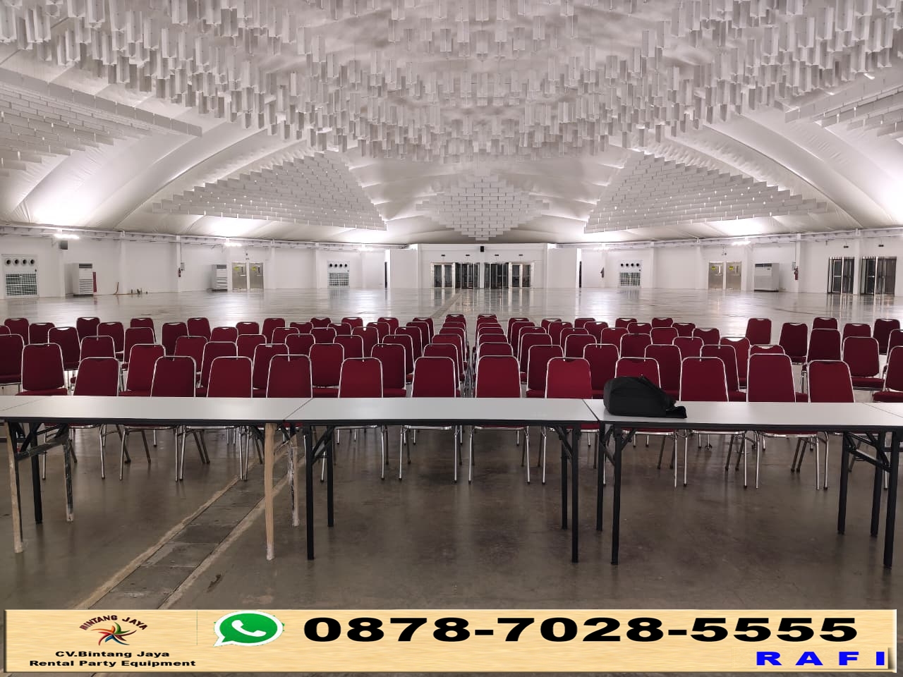 Rental Kursi Futura Merah Tanpa Cover Jakarta