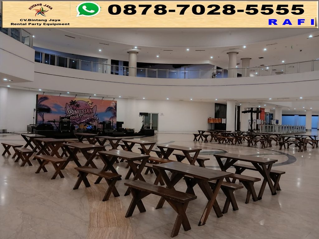 Rental Meja Taman Dan Bangku Taman Kayu Ancol Jakut 0878-7028-5555