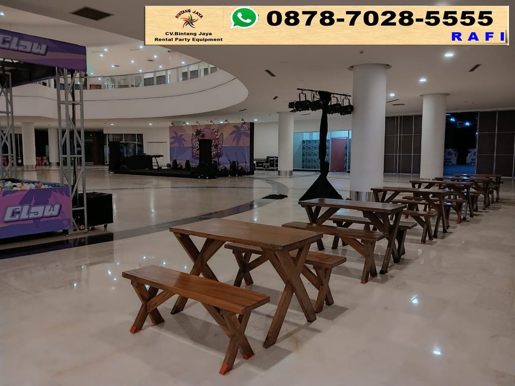 Rental Meja Taman Dan Bangku Taman Kayu Ancol Jakut 0878-7028-5555
