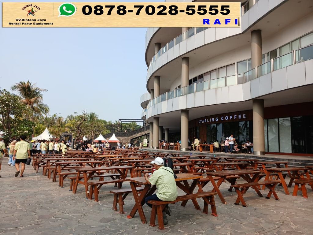 Rental Meja Taman Dan Bangku Taman Kayu Ancol Jakut 0878-7028-5555