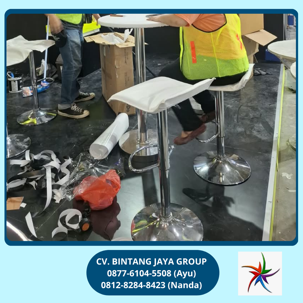 Sewa Barstool Dan Meja Dealing Kaca Jakarta 0877-6104-5508