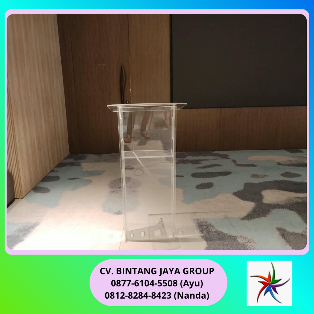 Sewa Kursi Scramble,Meja Bar,Podium Acrylic Jakarta 0877-6104-5508