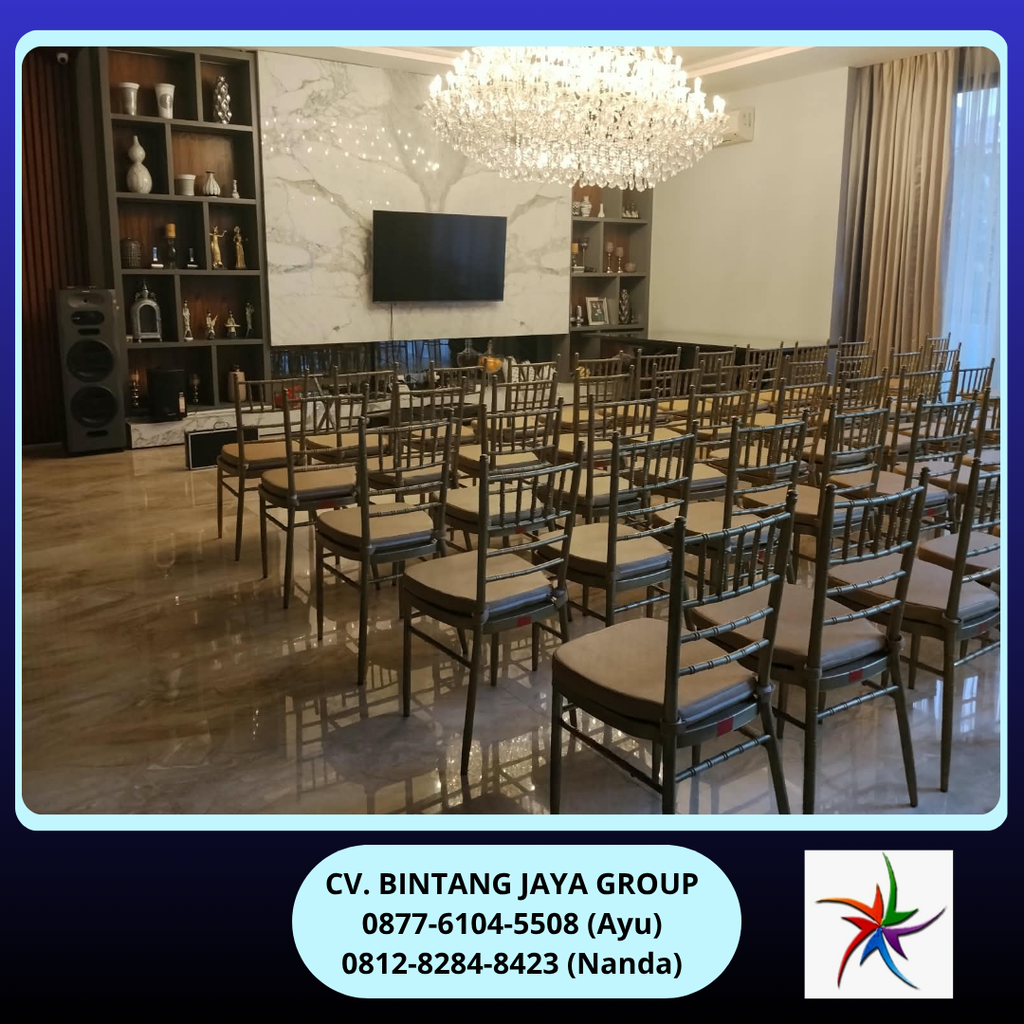 Sewa Kursi Tiffany Besi Putih Dan Gold Jakarta 0878-8012-5555