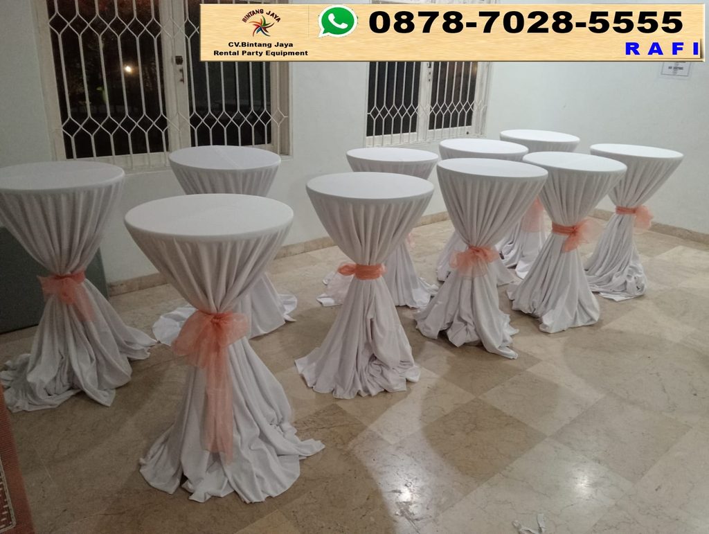 Sewa Meja Bar Taplak Tebar Jakarta 0878-7028-5555