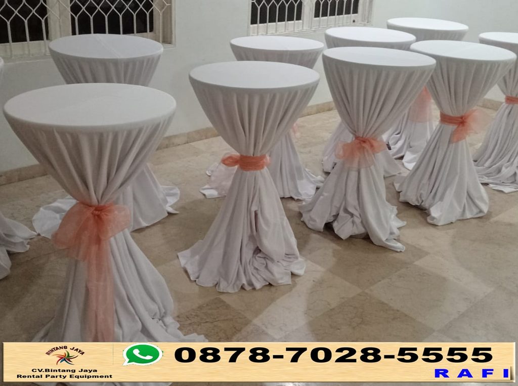 Sewa Meja Bar Taplak Tebar Jakarta 0878-7028-5555