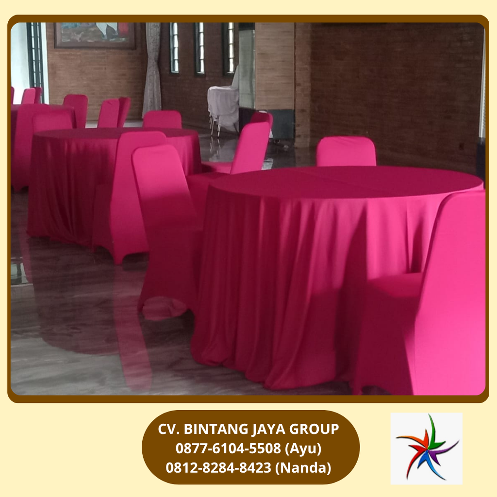 Sewa Meja Bulat Dan Kursi Futura Cover Jakarta 0819-4713-6526