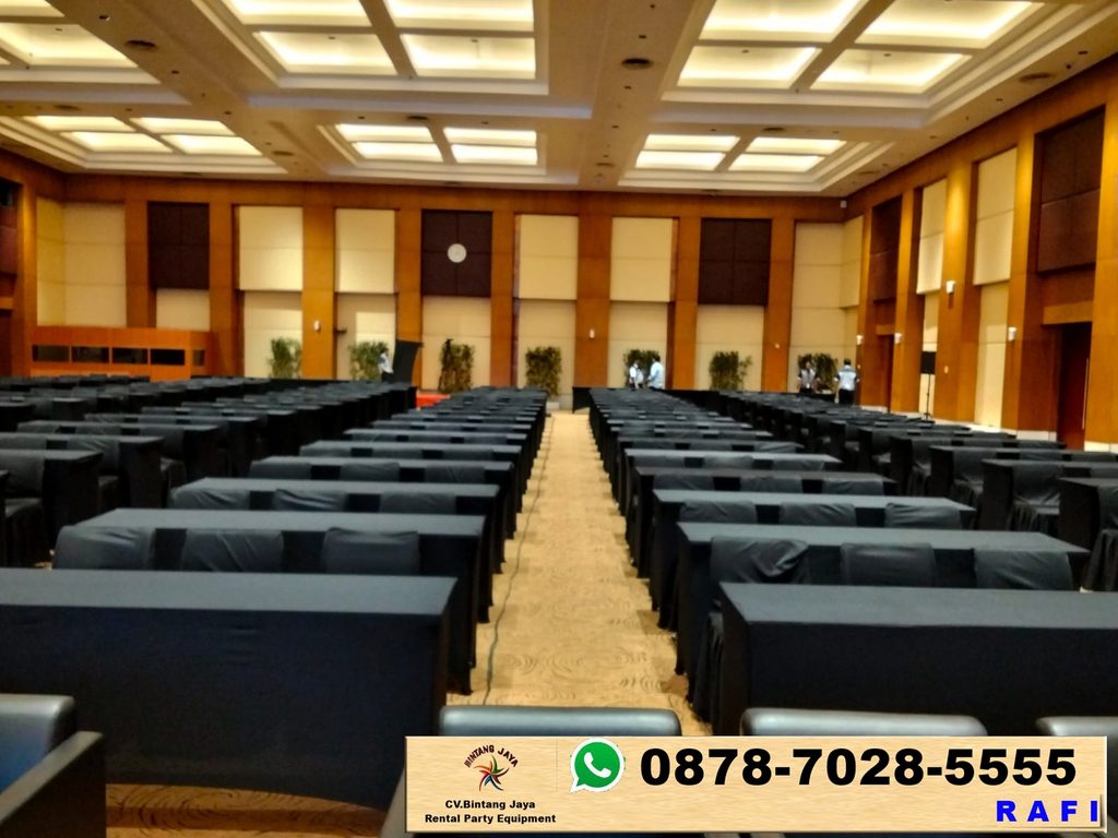 Sewa Meja IBM Taplak Hitam Ketat Jakarta 0878-7028-5555