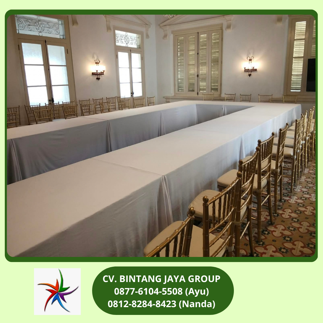 Sewa Meja Kotak Cover Tebar,Tiffany Gold Jakarta 0819-4713-6526