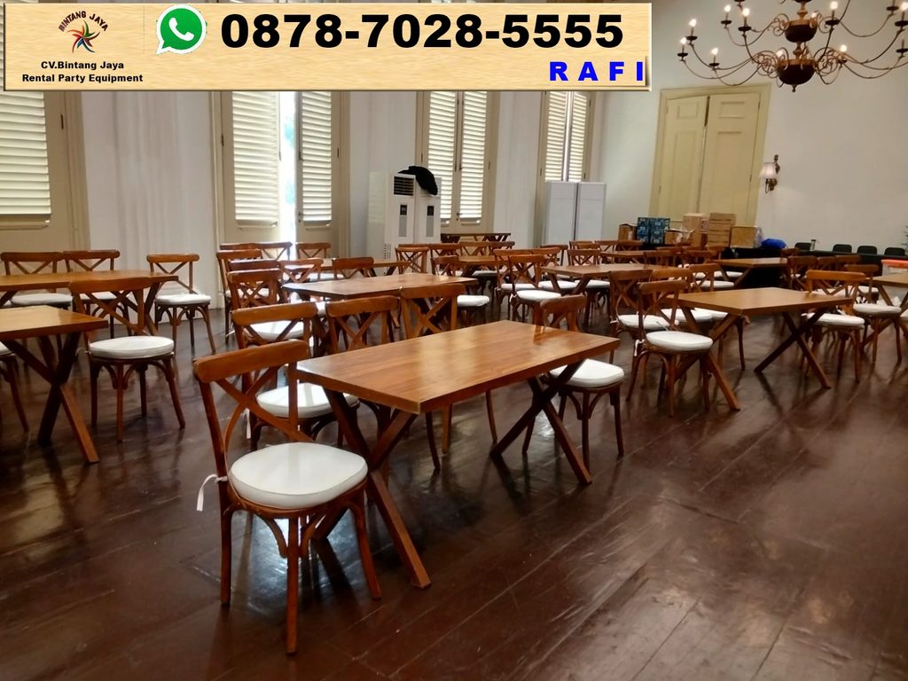 Sewa Meja Taman Dan Cross Back Area Tangerang 0878-7028-5555